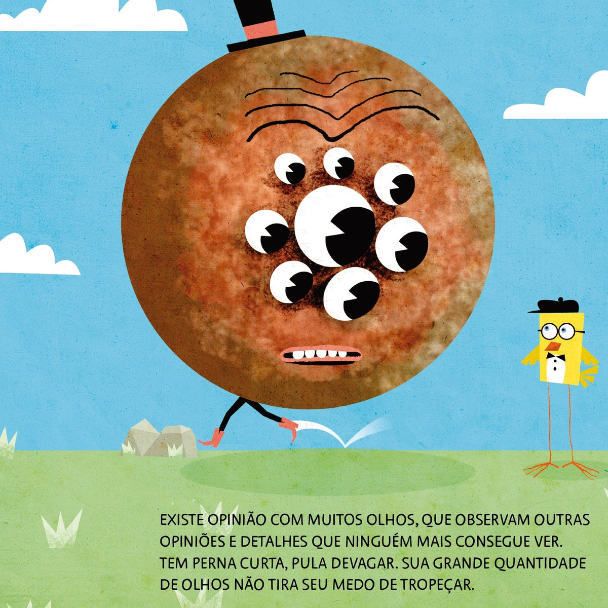 Ilustração do livro A aparência das opiniões