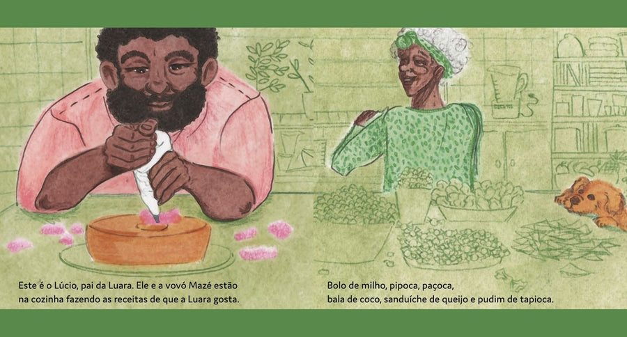 Ilustração do livro A festa inventada da Luara