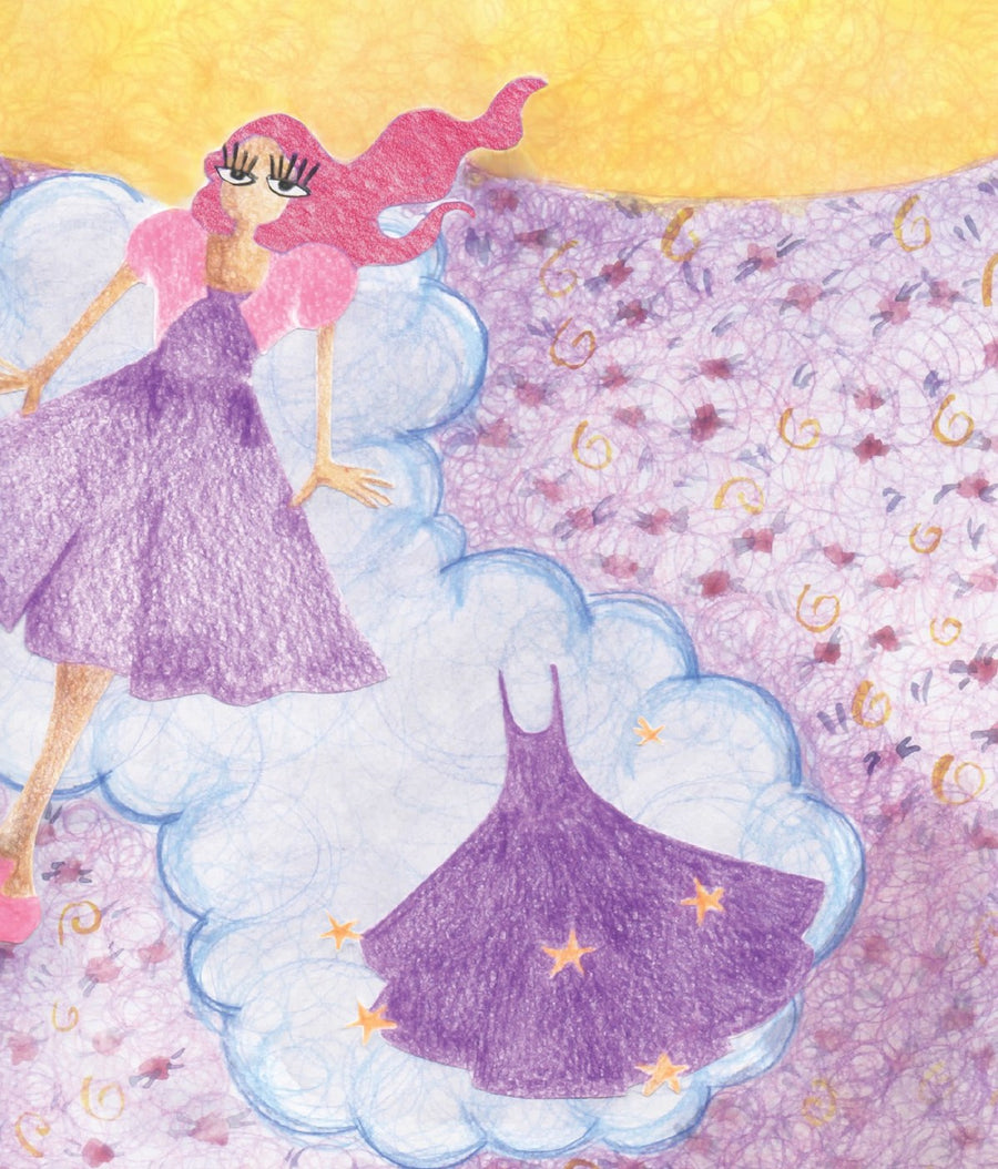 Ilustração do livro A roupa nova de Doralice