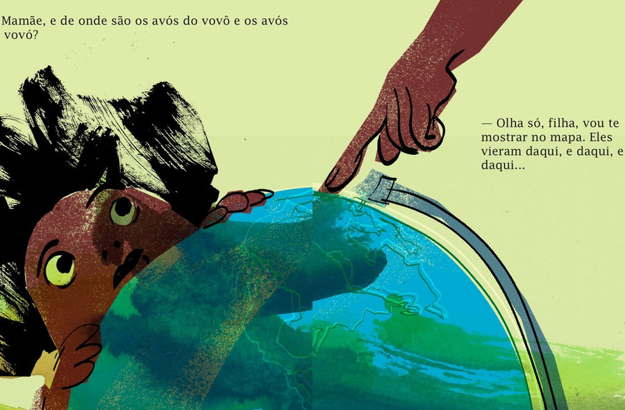 Ilustração do livro Lívia tem uma pergunta