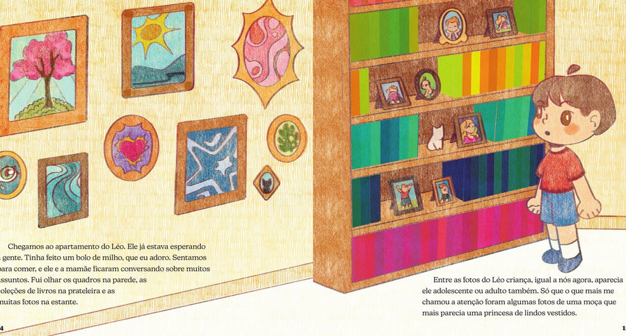 Ilustração do livro O guarda-roupa de todas as cores