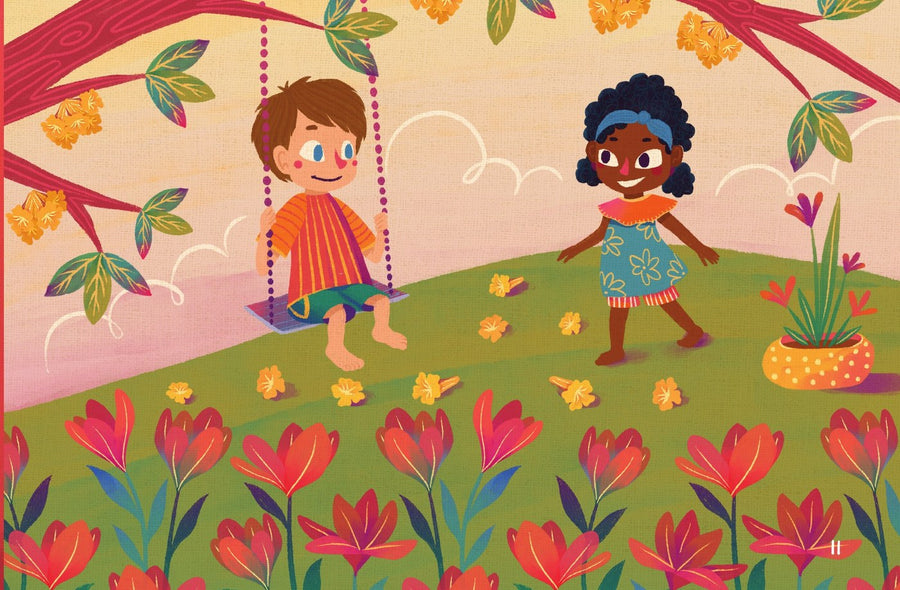 Ilustração do livro O jardim de Nino