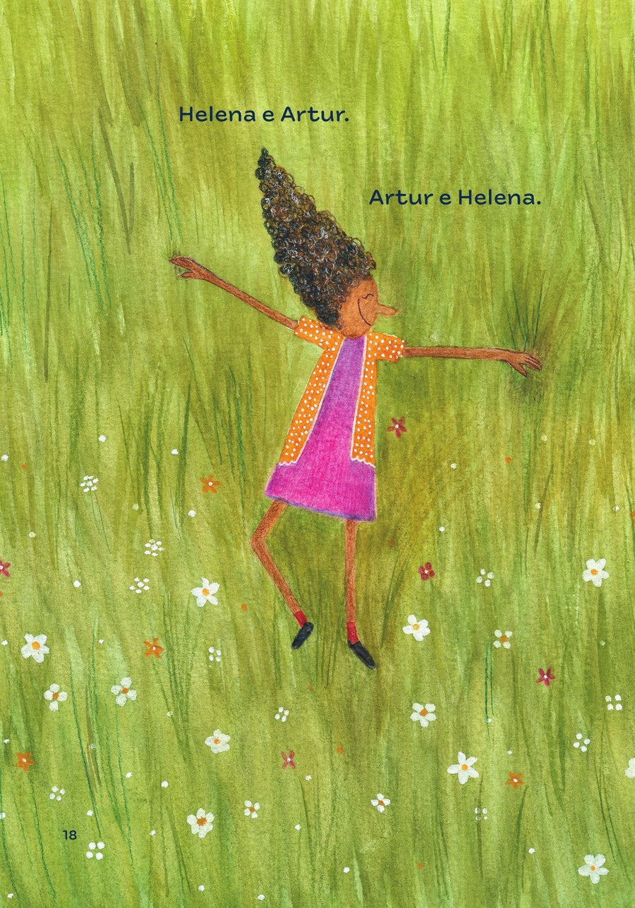 Ilustração do livro O menino do quintal