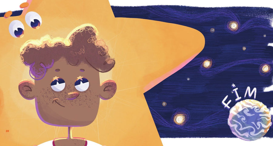 Ilustração do livro O menino e a estrela