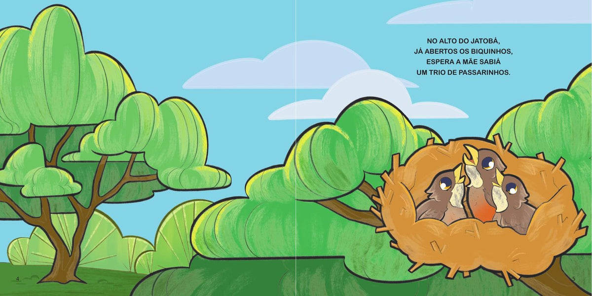 Ilustração do livro Os ninhos