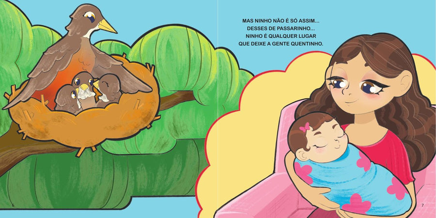 Ilustração do livro Os ninhos