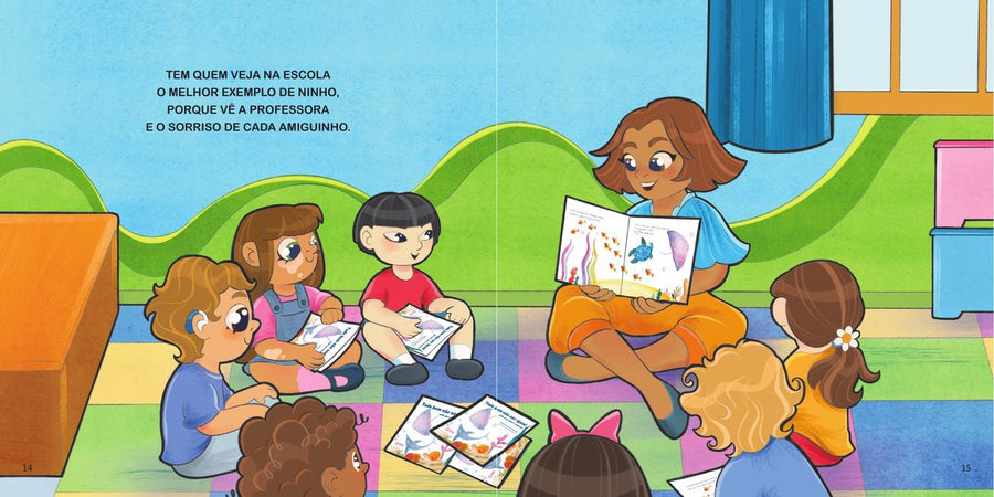 Ilustração do livro Os ninhos