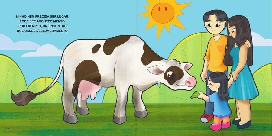 Ilustração do livro Os ninhos