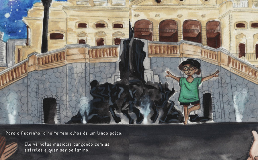Ilustração do livro Os olhos da noite