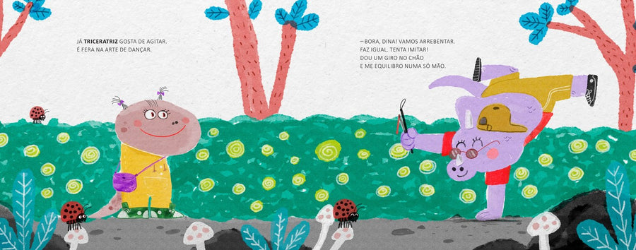 Ilustração do livro Será que Dina é fera?