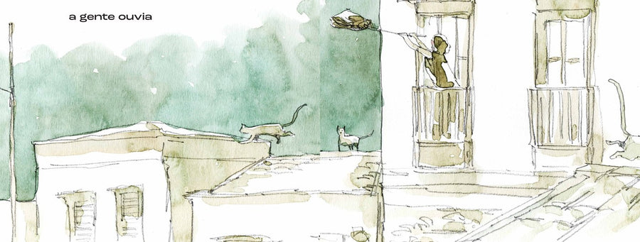Ilustração do livro Tem gato na tuba