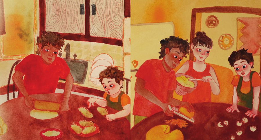 Ilustração do livro Um feijão diferente