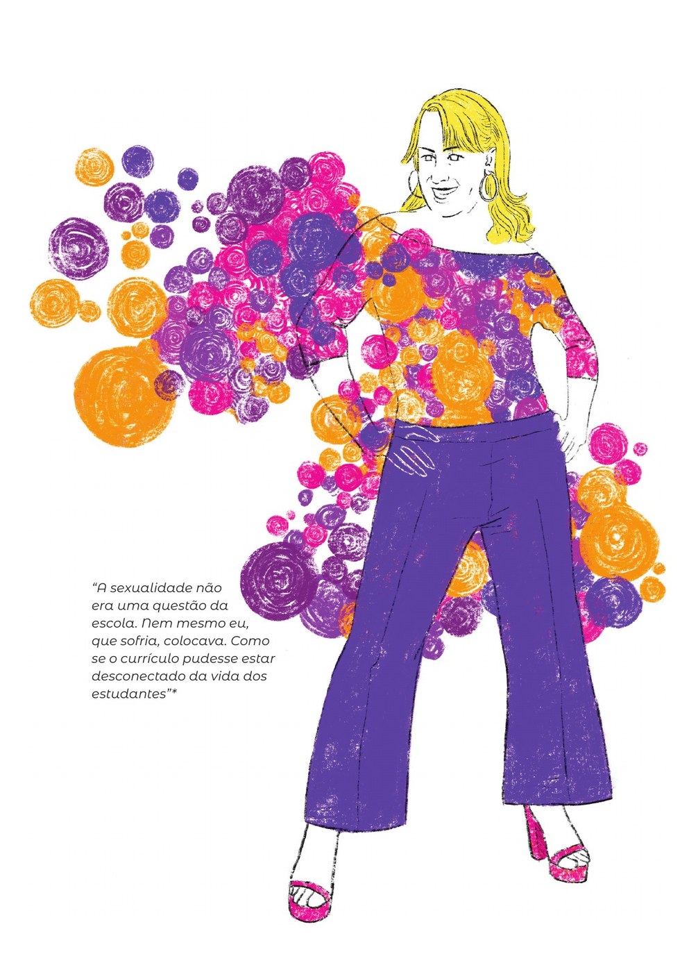 Ilustração do livro 21 histórias de estudantes que mudaram a escola