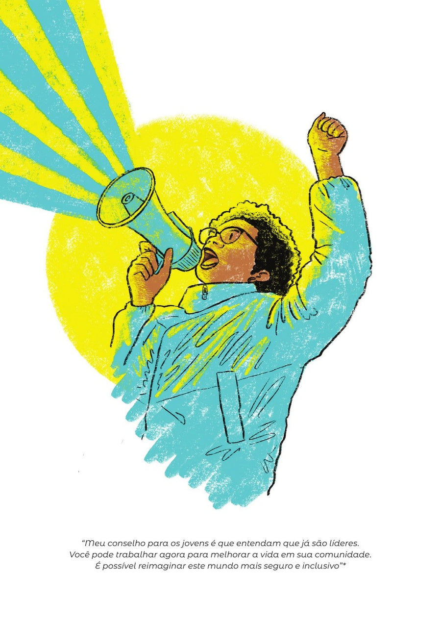 Ilustração do livro 21 histórias de estudantes que mudaram a escola