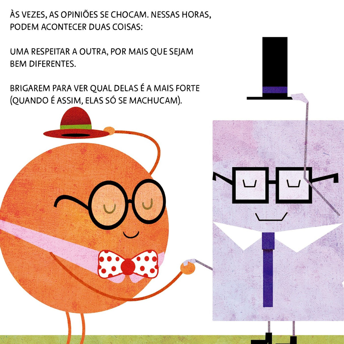 Ilustração do livro A aparência das opiniões