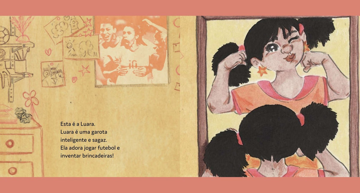 Ilustração do livro A festa inventada da Luara