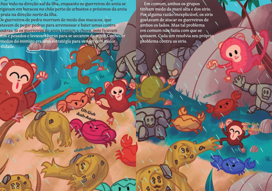 Ilustração do livro A ilha dos despropósitos