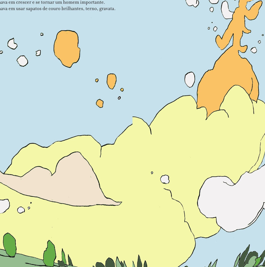 Ilustração do livro A velha história do peixinho que morreu afogado