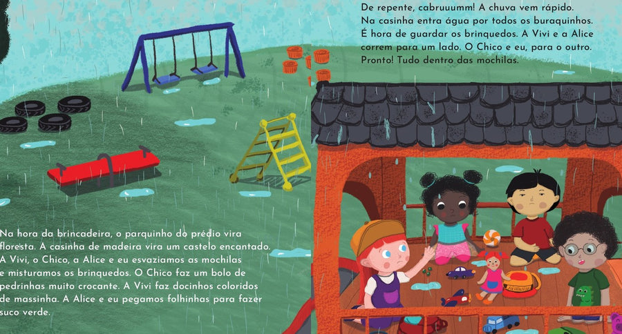 Ilustração do livro Brinquedos trocados