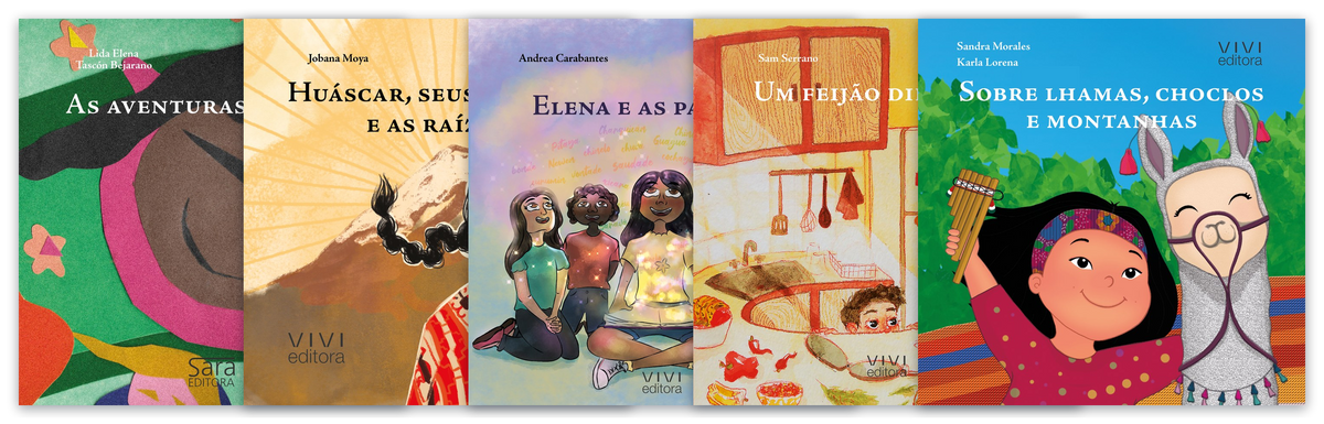 Capa do livro Coleção “De cá, lá e acolá” completa