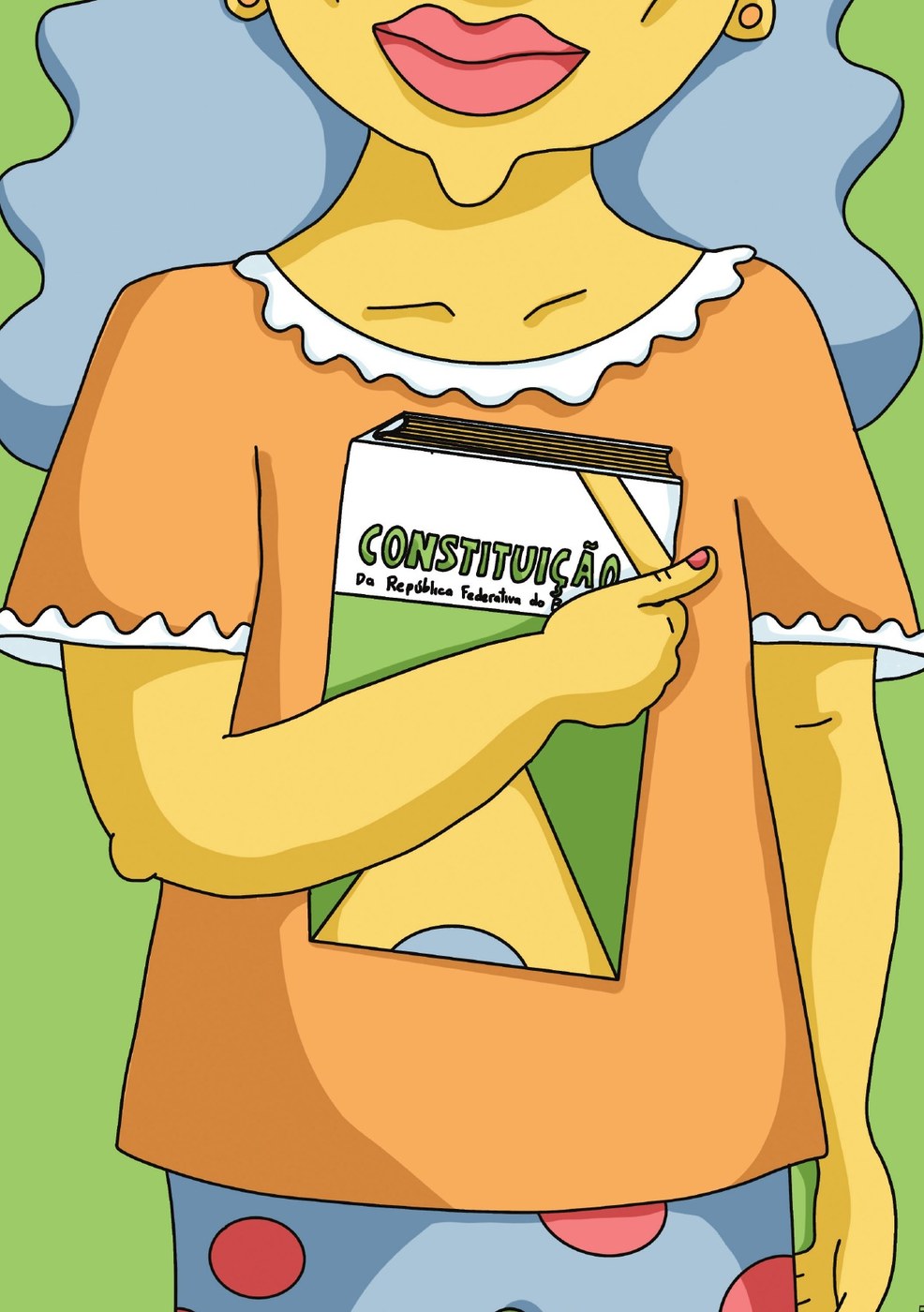 Ilustração do livro Comer direito é um direito!