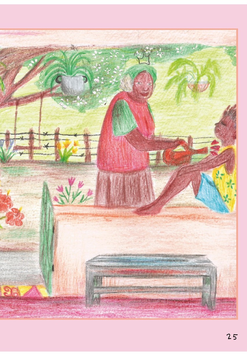 Ilustração do livro Flora, faça florir!