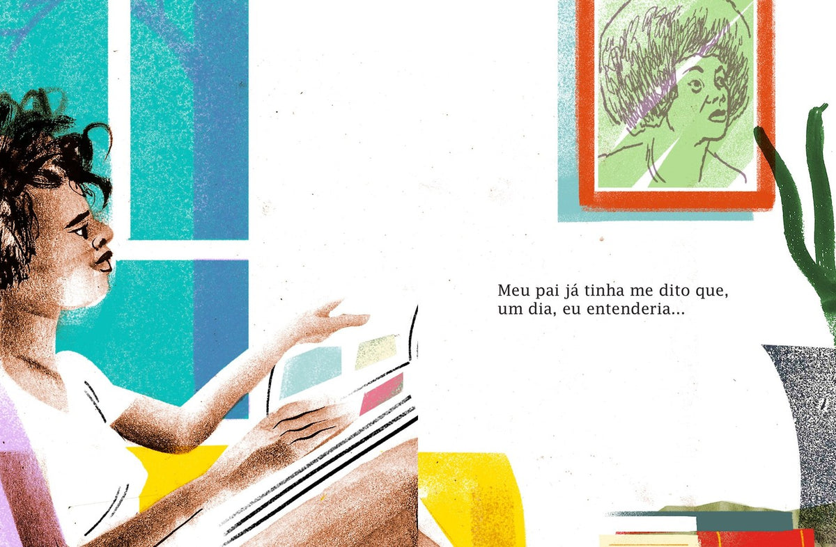 Ilustração do livro Lívia tem uma pergunta