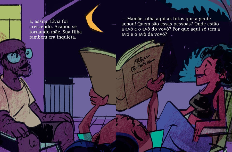 Ilustração do livro Lívia tem uma pergunta