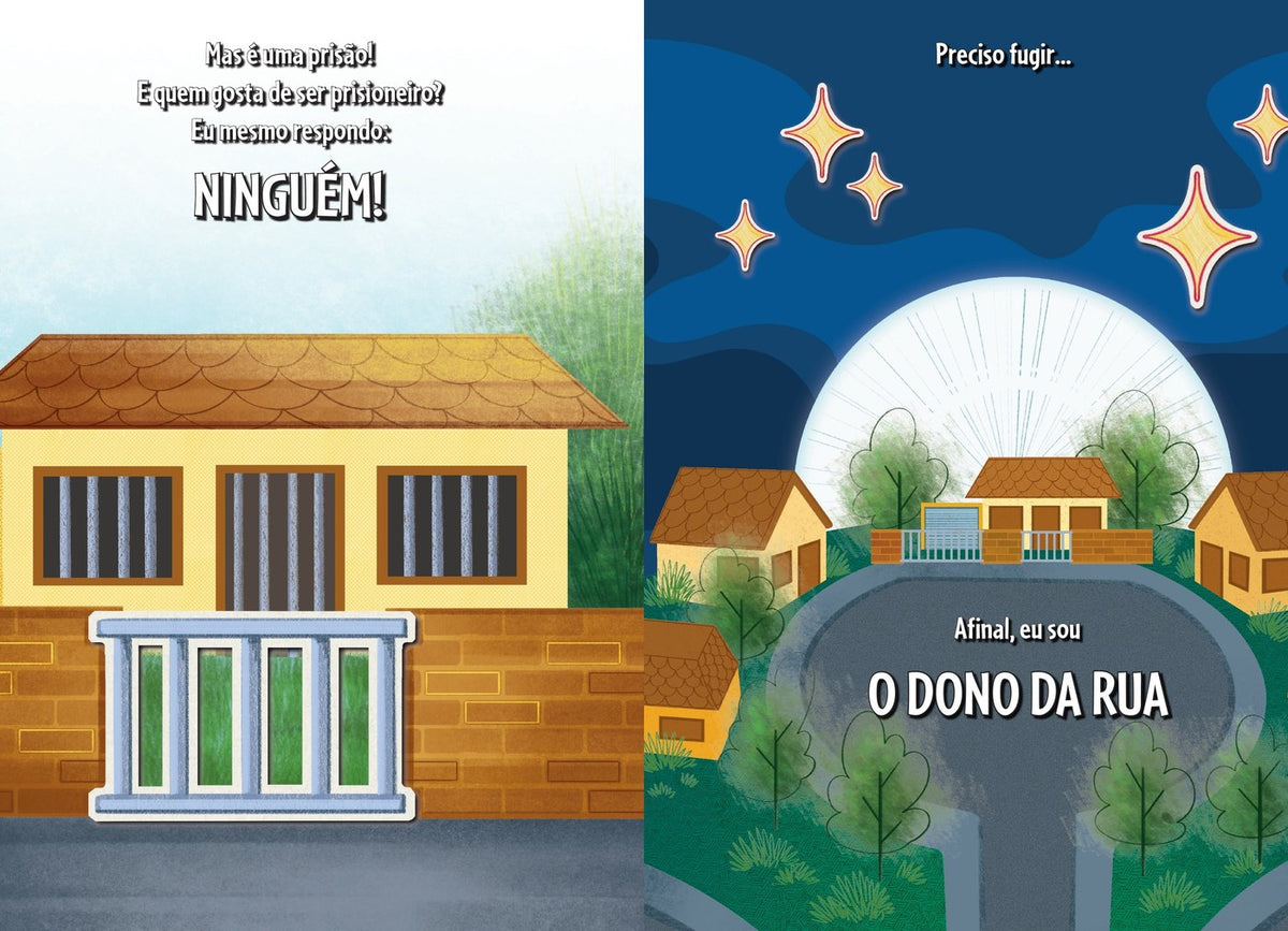 Ilustração do livro O dono da rua