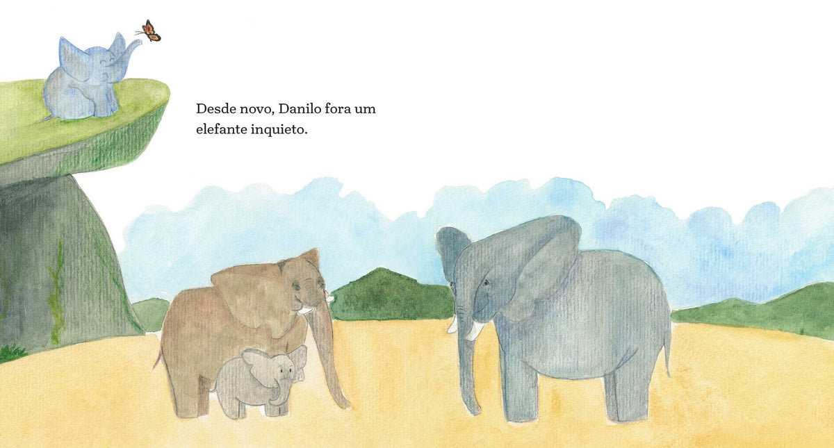 Ilustração do livro O elefante e o urubu