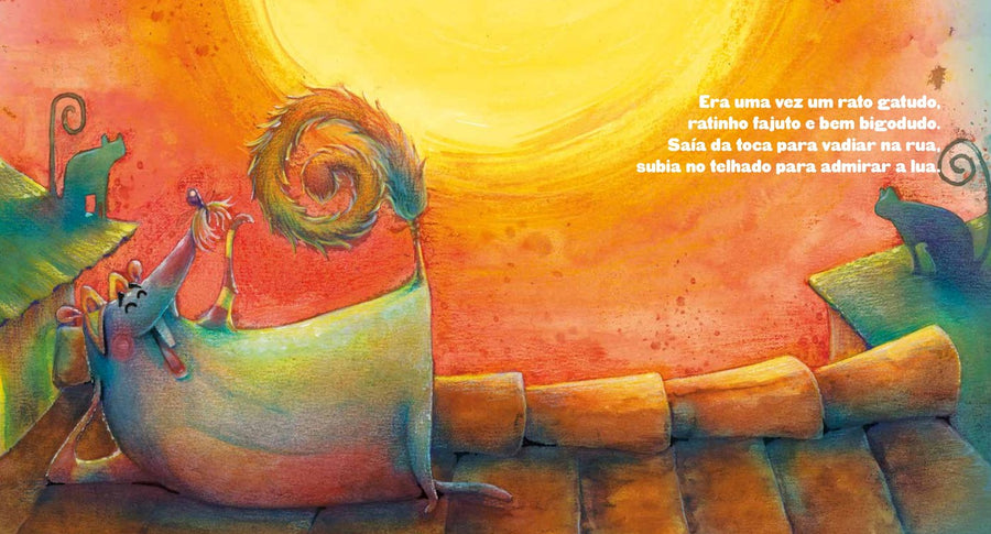 Ilustração do livro O gato ratudo e o rato gatudo