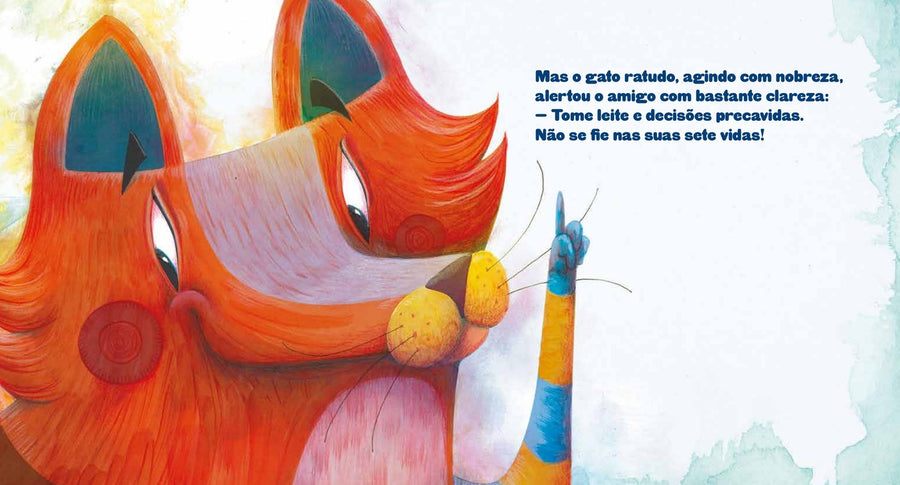 Ilustração do livro O gato ratudo e o rato gatudo