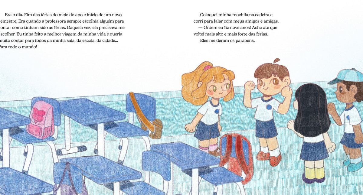Ilustração do livro O guarda-roupa de todas as cores