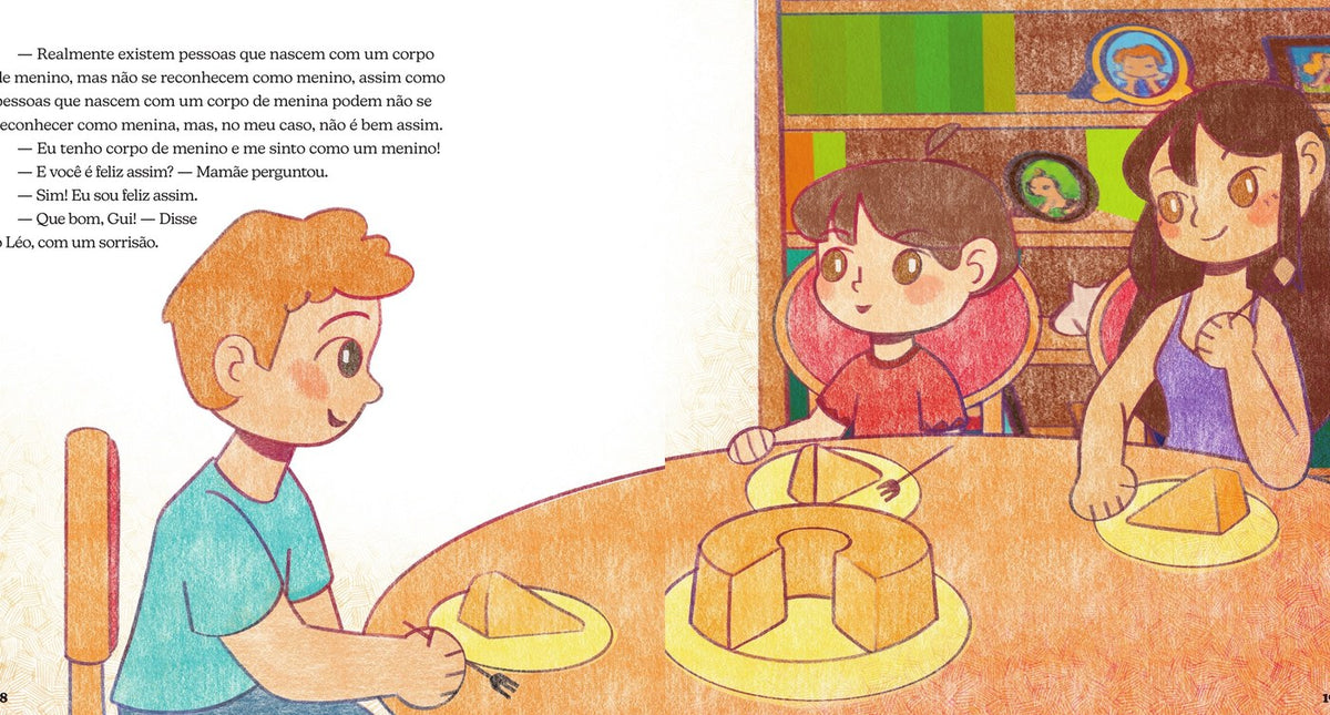 Ilustração do livro O guarda-roupa de todas as cores