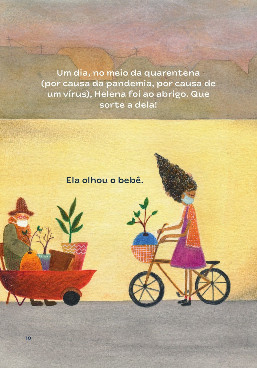 Ilustração do livro O menino do quintal