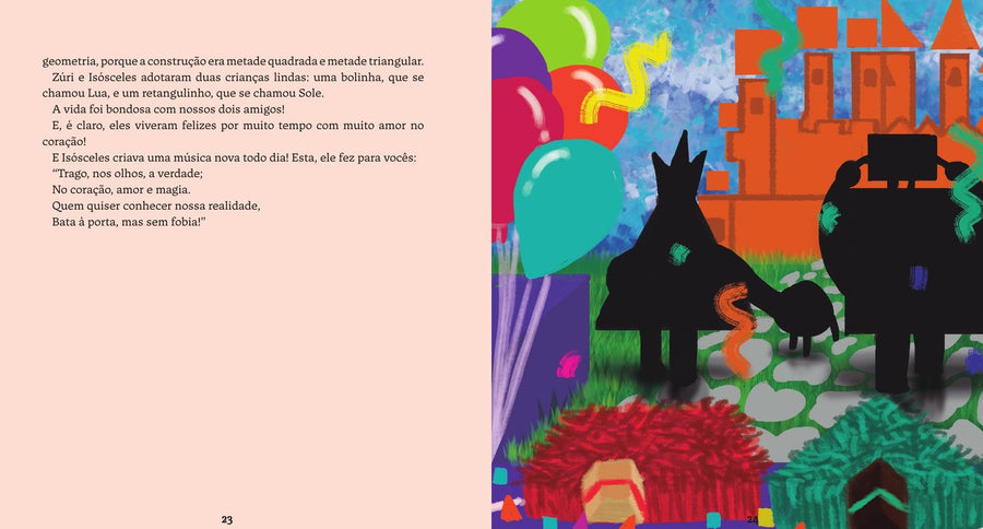 Ilustração do livro O rei que nasceu quadrado
