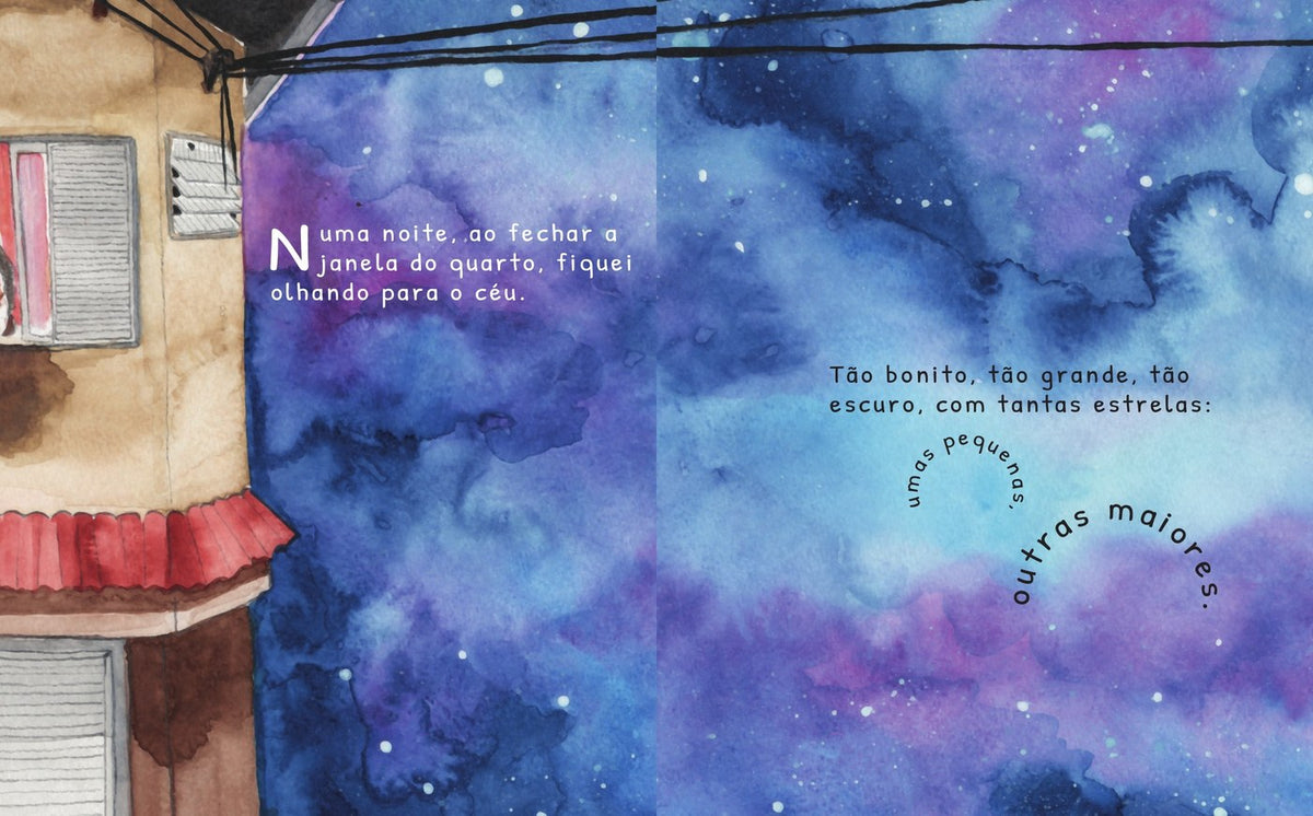 Ilustração do livro Os olhos da noite