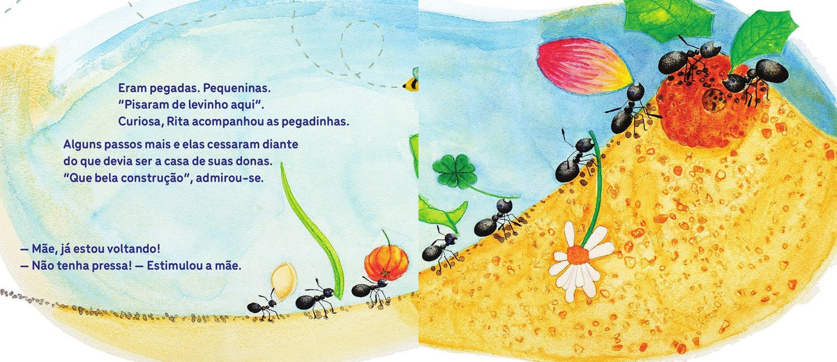 Ilustração do livro Pegadas