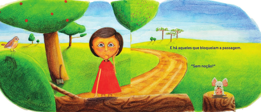 Ilustração do livro Pegadas