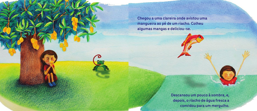 Ilustração do livro Pegadas