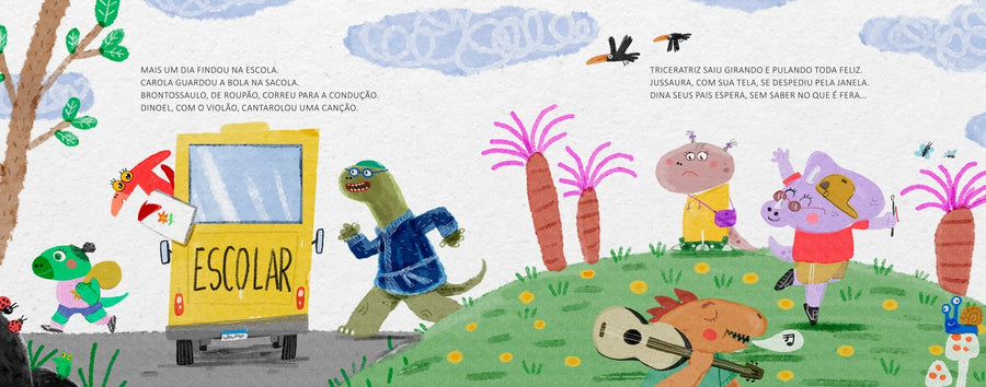 Ilustração do livro Será que Dina é fera?