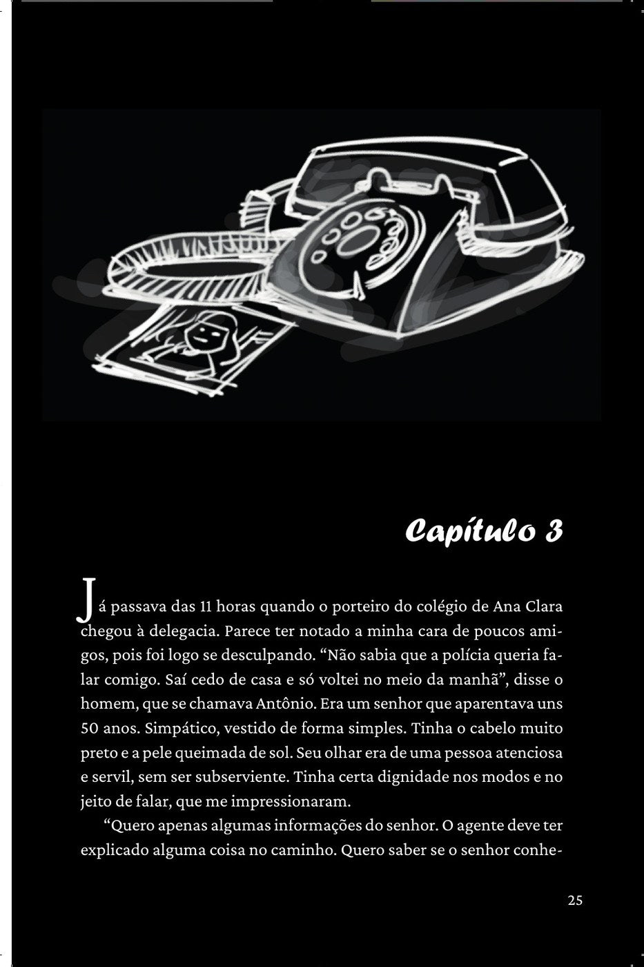 Ilustração do livro Silêncio na cidade