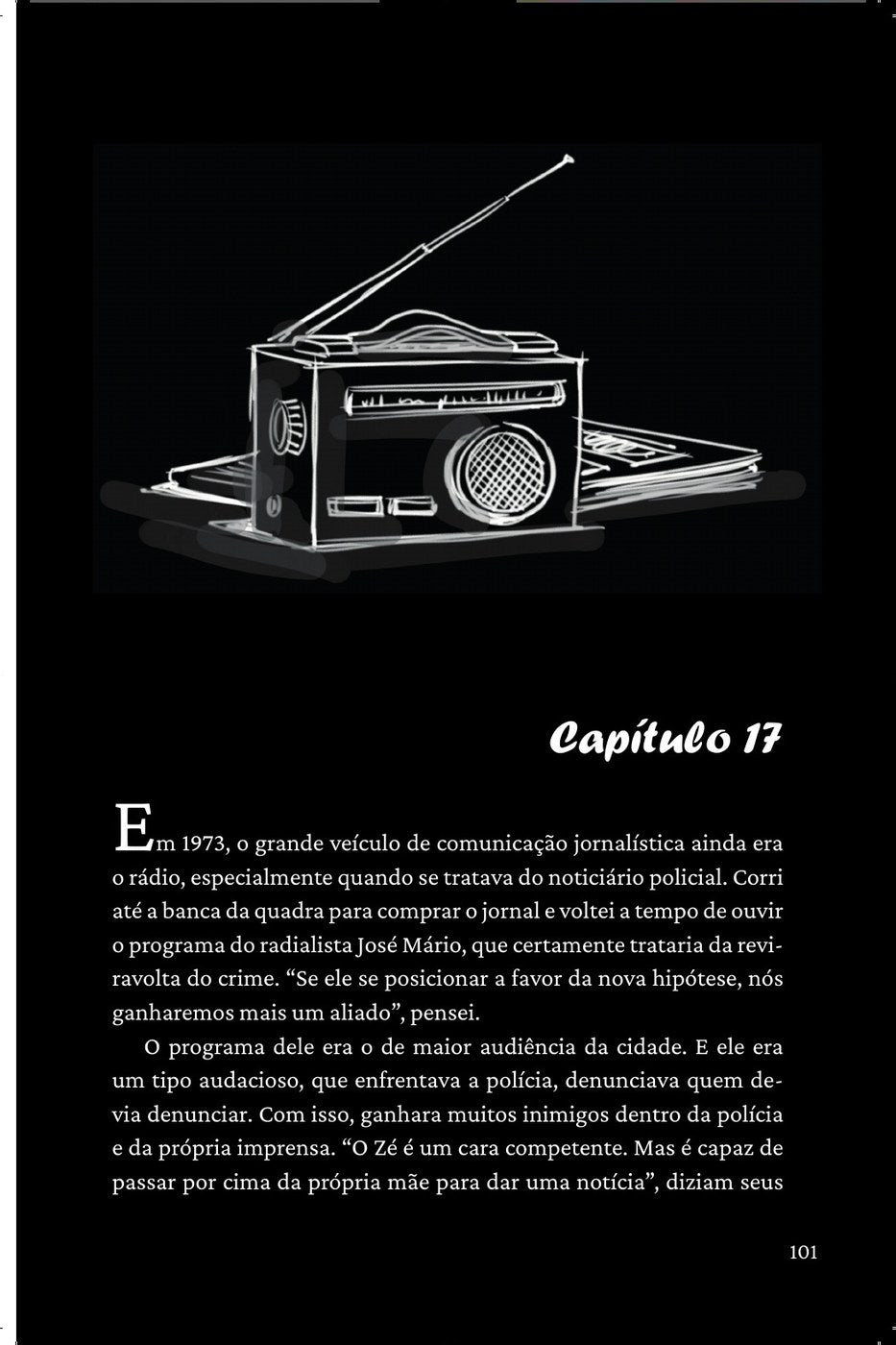 Ilustração do livro Silêncio na cidade