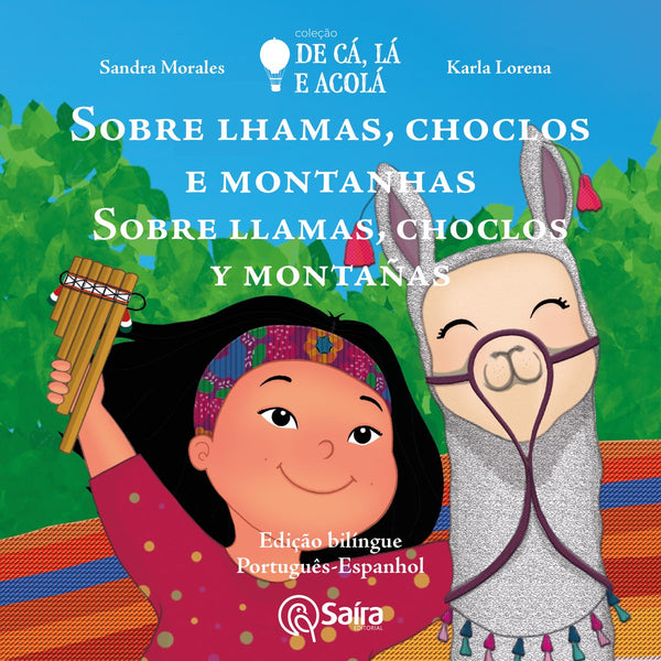 Capa de Sobre lhamas, choclos e montanhas