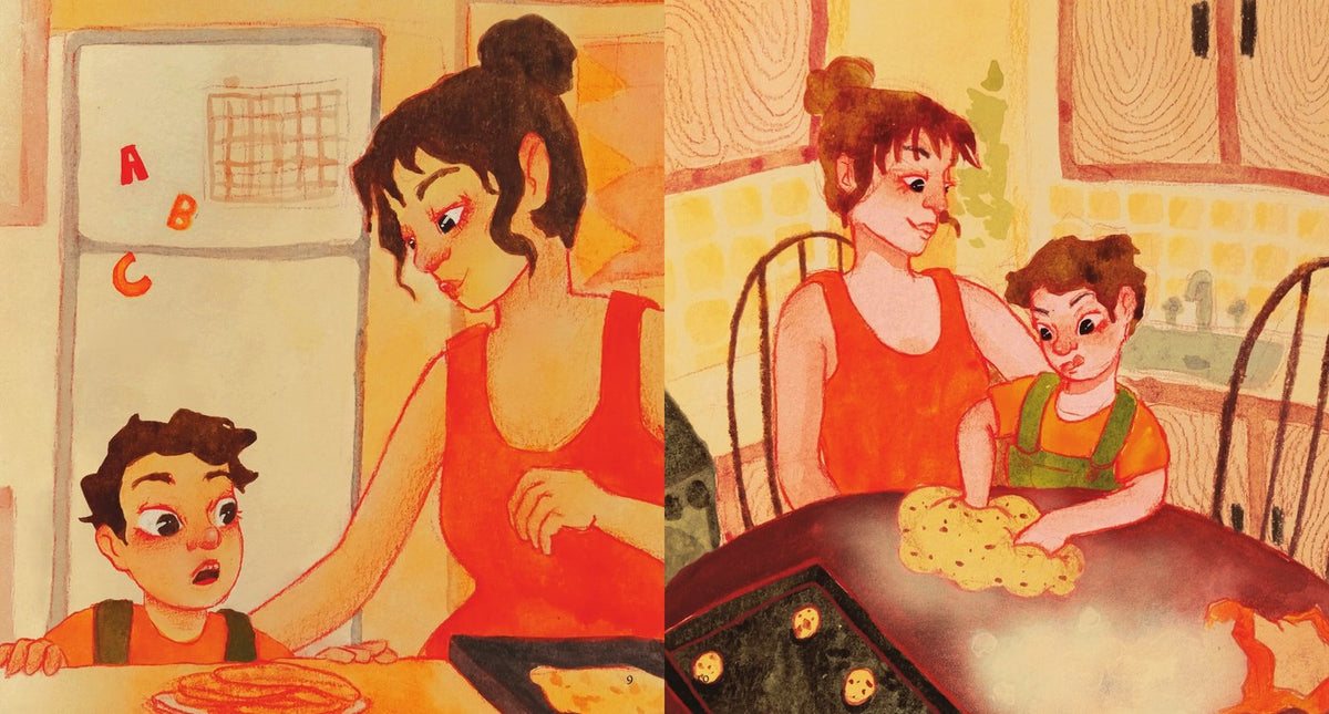 Ilustração do livro Um feijão diferente