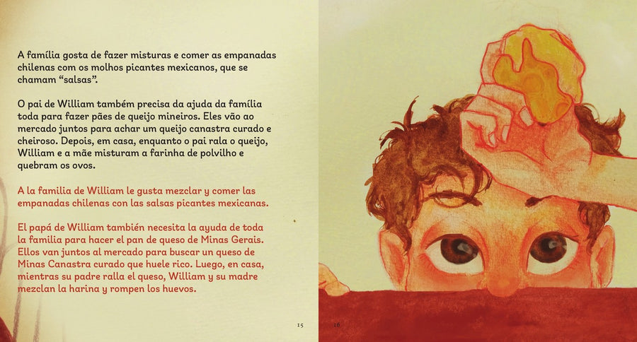 Ilustração do livro Um feijão diferente